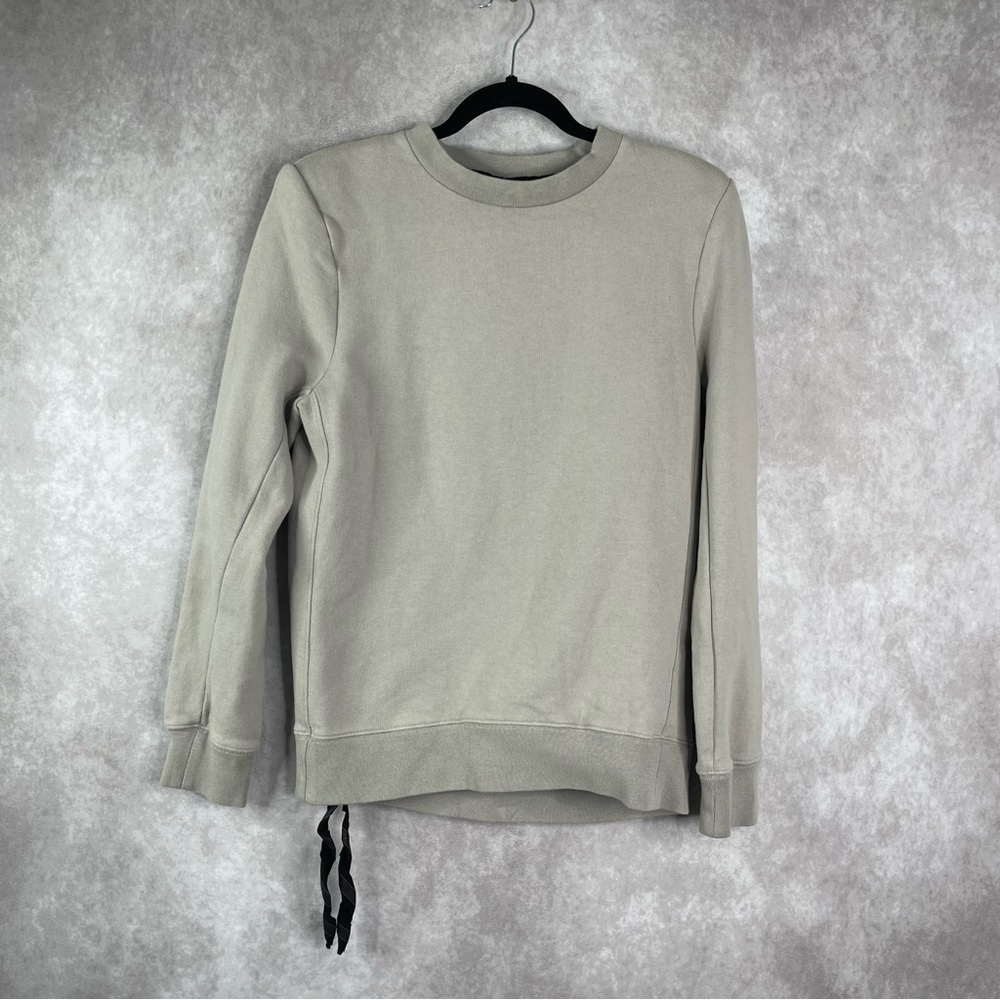 Ben Taverniti Unravel Project Crewneck Pullover Sweatshirt In Beige Size XXS‎
